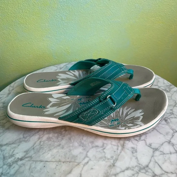 Clark’s Teal Sandals - Picture 6 of 8